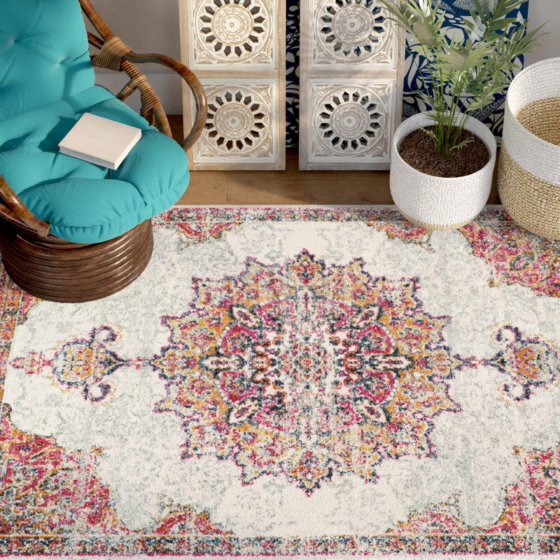 Mistana Tapis rose à motif oriental Darchelle et Commentaires Wayfair.ca